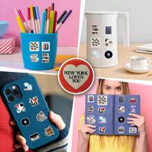 50pcs Downtown Y2K Girls Sticker Pack - Reusable Stickers Suitable For Water Bottles, Laptops, Skateboards And More. Vibrant Aesthetic Graffiti Set, Great For Journals, Scrapbooks, Party Supplies, Perfect For Winter & New Year