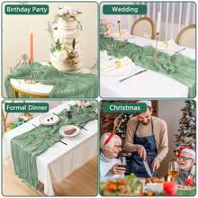 1pc Cheese Motif Bohemian Chiffon Table Runner, Transparent Lace Runner Suitable For Wedding, Bridal Shower, Baby Shower, Birthday Party, Cake Table Decor