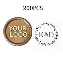200 Pcs Wax Seals Stickers, Custom Logo Wax Stickers, Handmade Wax Seal Stickers For Wedding Invitation, Self-Adhesive Envelope Wax Stickers-Bronze,Back To School,School Supplies,Multi-Functional,Ornamental,Reusable,Modern,Colorful,Cute,Vintage,Cartoon,Kawaii,Custom,Personalized,Unique,Customized,Workers,Clients,Students,For Business/Work/Office,For School,School Supplies,Back To School,For Office,For School,For Classroom,For Teacher Gifts,For University,For Colleague,For Dorm Rooms,For Teacher,For Boys And Girls,For Teenagers,Junior High School Students,Middle School Students,High School Senior High School Students,College Students,University Students,Freshman,Sophomore,Underclassmen
