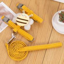Dog Leash,Bee Pattern Harness For Cats And Small Dogs, Pet Supplies - Yellow - View 8