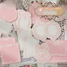 1PC/4PCS Embossed Sticky Note Handbill Three-Dimensional Collage Decorative Retro Material Paper