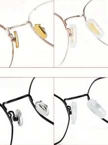 10/20pcs Soft Silicone Eyeglass Nose Pads - A Fitted And Easy To Insert Fashionable Eyeglass Repair Kit, Perfect For Eyeglass Maintenance, Eyeglass Nose Pads - Multicolor - View 3