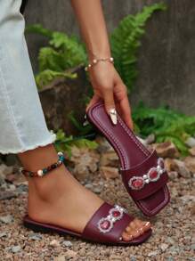 Sandalias planas para damas, de alta gama, elegantes, cómodas e informales, la mejor opción para mujeres