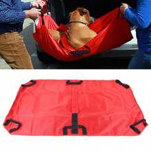 Red Emergency Pet Dog Stretcher Foldable Portable Transport Animal Supply 242lbs Capacity - Suitable For Dogs Cats Rabbits Little Pigs - Red - View 10