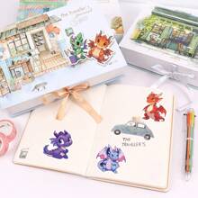 SCXXBSW 50pcs European Dragon Fun And Exquisite Cartoon Stickers Self Adhesive Skateboard Phone Cases Notebook Waterproof Stickers ﻿ - Multicolor - View 3