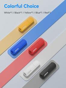 USB 2.0 Flash Drive With Storage Bag And Adapter 7pcs Combination Kit 64GB 32GB 16GB 8GB 4GB USB Memory Stick Multi-Color U Stick (Black Red Yellow White Blue Five Colors)