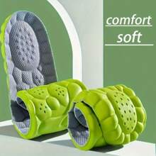 3 Pairs Of Lightweight And Soft Insoles, Soft, Elastic, Breathable, Suitable For Sports Shoes And Casual Insoles, Comfortable And Not Tiring For Feet; Long Standing Does Not Tire The Feet, Forming A Cloud State Based On The Force Points On The Soles Of The Feet, Suitable For The General Public