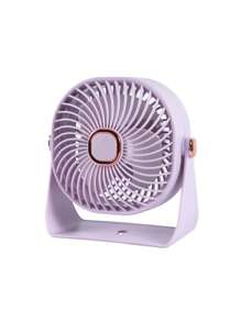 AOYI 1pc 500mAh Rechargeable Wall-Mounted & Desktop 3 Speed Adjustable Minimalist Small Fan With Charging Cable