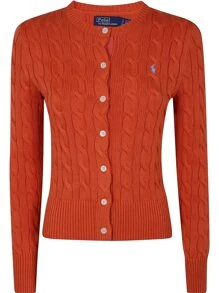 Polo Ralph Lauren - Women Long Sleeve Cardigan - SOLAR SKY - View 1