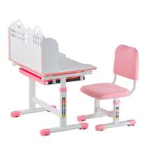 Children's Study Chair And Desk Set, Children's Study Desk And Chair With Bookshelf And Storage Drawer, Children's Study Desk And Chair With Adjustable Height, 0-40° Tilting Tabletop Desk And Chair, Children's Study Desk, Suitable For Bedroom And Study Room, Pink, Blue - Bàn ghế học tập cho trẻ em có thể điều chỉnh độ cao, bàn học cho trẻ em, màu hồng - Xem 8