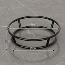 厚实坚固的锅架，2 层厨房储物架，耐热圆形锅架