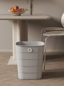 1 件装家用客厅卧室大容量垃圾桶，方形无边框垃圾桶，浴室垃圾桶