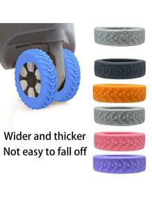 1/8 PCS Luggage Wheel Protector, Wheel Diameter 5-7.5cm Universal, For 8 Wheel Spinner Luggage Sets, Anti-Friction, Anti-Noise Luggage Cover, Luggage Protector, Vacation Travel Essentials Travel Accessories, Travel Accessories, Suitcases, Travel Essentials, Furniture Dust Covers