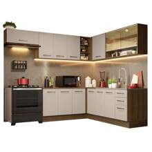 MADESA Baker's Racks - Brown and Cream - View 2