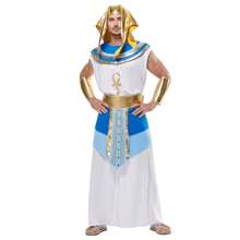 Egyptian Clothing Men Pharaoh White Ancient Robe Egypt - A - View 1