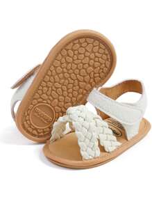 Lässige niedliche blumenförmige offene Sandalen für Kleinkindmädchen, atmungsaktive rutschfeste Laufschuhe für Frühling und Sommer