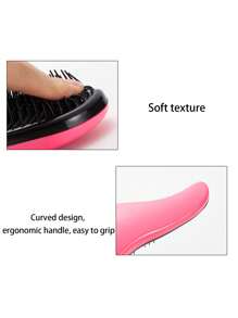 1pc Pet Dog Grooming Brush, Poodle Deshedding Tool, Pet Massage Brush, Tangles & Knots Remover, For Small Dogs, Teddy, Pomeranian, Random Color