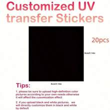 10/20/50/100 包装，定制 3D UV 转印贴纸，3.15 英寸，黑色闪光，可个性化定制照片和文字，自粘 PVC 车贴，哑光处理，适用于玻璃、水瓶、咖啡杯，爱情主题，图案，一次性，返校用品，定制贴纸，温馨氛围，圣诞装饰，乔迁之喜，时尚设计 - 多 - 查看 8