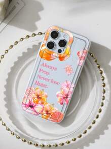 Summer Hibiscus Floral Pattern Print Phone Case Compatible With IPhone & Compatible With Samsung Galaxy Waterproof Shockproof Anti-Fall Scratch Resistant,International Version, Not The Domestic Version - Multicolor - View 3