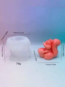 1pc Squirrel Shaped Silicone Candle & Wax Mold DIY Plaster Oil Diffuser Home Decor Accessory