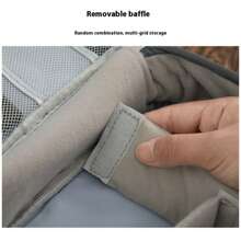 数字线缆整理袋、便携式旅行充电器数据线、移动电源、耳机、化妆包 - 灰色 - 查看 5