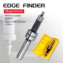 OUR ADVENTURE BOOK 1pc Precisie 10mm HSS Kantenzoeker voor Draaibank - Titanium Gecoat, Niet-Elektrisch, Zeer Precisie Meetinstrument met 4mm Sonde