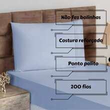 4-Piece King Size Sheet Set, Double Queen Size Percale, 200 Thread Count, 100% Plain Cotton, With Elastic, Soft Touch - MÀU XANH DƯƠNG - Xem 4