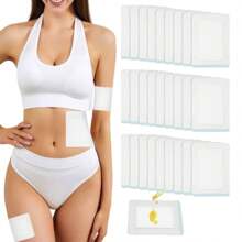 10 片自粘蓖麻油包蓖麻油贴片，一次性蓖麻油包蓖麻油垫，蓖麻油包蓖麻油压缩套装无需清洗 - 彩色 - 查看 1