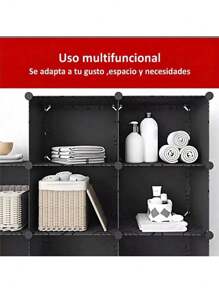 Uclub Organizador de zapatos de 6 niveles y 2 filas, estante de almacenamiento de zapatos independiente apilable, torre de gabinete de zapatos de plástico con puerta transparente para tacones altos, botas, pantuflas, entrada, pasillo dormitorio - Negro - Ver 5