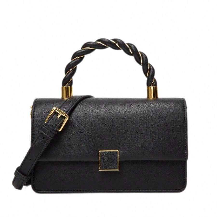 Borsa a tracolla monospalla Top Twist Tote Bag da donna, portafoglio estivo e borsa a tracolla con tracolla staccabile