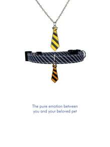 2 件主人与宠物配套套装，时尚领带和项圈，适合猫/狗，男女通用项链，适合日常佩戴、节日和派对 - 領帶項鍊 - 查看 15