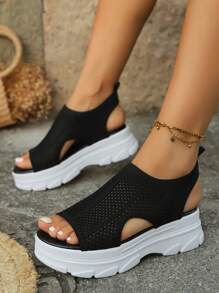 Women's Summer Athletic Sandals, New Casual Soft Bottom Flats, Fairy Style Student Beach Shoes
