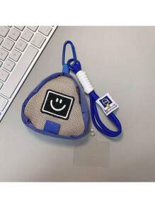 Cute Funny Little Black Person Hanging Bag Phone Case Short Strap Handheld Mini Purse Weird Expression Earphone Case Jeans Waist Bag Card Holder Mini Change Purse Gift For Men And Women Gifts For Mother, Family, Friends, Birthday, Holiday Phone Charm, Phone Chain