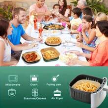 Folhas de papel vegetal para fritadeira de ar, resistente ao calor, absorvente de óleo, papel para assar redondo e quadrado para uso doméstico