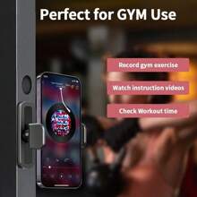 1个便携式磁吸手机支架，360°可调节磁吸手机支架，家用健身器材配件。适用于、安卓手机，生日礼物，送给家人和朋友的手机支架。 - 黑色 - 查看 3