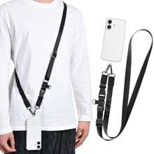 Adjustable Phone Lanyard Strap, Suitable For All Smartphone Models, Thick 0.8 Inch (2cm) Wide, Multifunctional Nylon Shoulder Strap, , For Hiking, Crossbody Bag