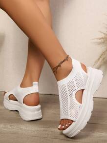 Sandali sportivi da donna, ciabatte casual estive, sandali da spiaggia con suola morbida e piatta, stile fatato da studente, estivi