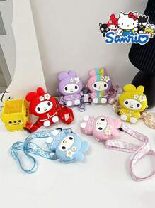 Sanrio 1pc Sanrio Hello Kitty, Kuromi, My Melody, Pompompurin Series Kids Silicone Crossbody Bag, Seamless Design, Suitable For Children, School, Easter, Party, Birthday Perfect Gift