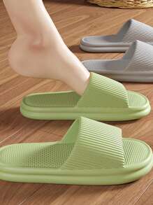 2025新款男女通用EVA云朵拖鞋，防臭透气防滑软底室内/室外休闲家居鞋，四季皆宜，多种颜色可选，轻便透气，不闷热。防滑速干，浴室拖鞋，软底，轻便舒适，不易疲劳。 - 灰色 - 查看 5