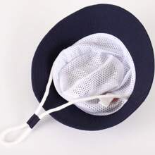 恐龙图案婴儿遮阳帽，幼儿夏季帽，婴儿渔夫帽，防护渔夫帽，儿童沙滩帽，男女宝宝均适用 - 恐龍皮標-短沿盆帽 - 查看 8