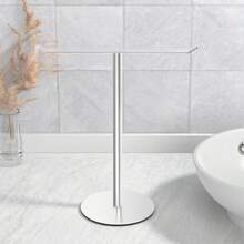 Towel Rack T-Shaped Towel Rack For Bathroom, Headband Storage Rack & Bathroom Towel Rack, Kitchen Towel Rack Silver Hand Towel Rack