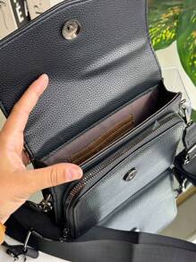 Women's Crossbody Shoulder Bag With Nylon Strap And Mini Purse - 摩卡棕 - 查看 3