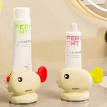 1pc/2pcs Whale Suction Tooth Extractor New Whale Toothpaste Extractor Bathroom Bathroom No-Drill Wall Suction Toothpaste Collection Home Bathroom Decor Summer - Multicolor - View 9