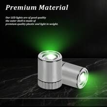 10Pcs LED Mini Lights, Small Led Lights For Dollhouse Silver Plastic Battery Included Doll House Electric Lights For Paper Lantern Party Decoration Crafts Dollhouse Accessories - Green - View 6