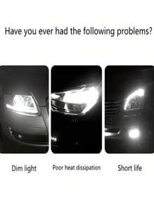 10 个 T10 水晶集成宽光 LED 汽车灯泡，摩托车车指示灯。