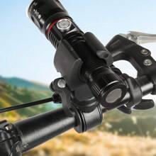 Bicycle Flashlight Mount - Universal Bike Light Holder For Mountain, Road, And Commuter Bikes – 360° Rotatable Front Light Bracket With Secure Clamp – Adjustable Bike Accessory For Handlebars, Easy Installation - Multicolor - View 4