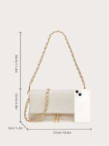 zijinling Women's Fashion High-End Underarm Chain Small Square Crossbody Shoulder Bag