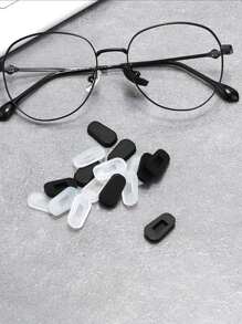 10/20pcs Soft Silicone Eyeglass Nose Pads - A Fitted And Easy To Insert Fashionable Eyeglass Repair Kit, Perfect For Eyeglass Maintenance, Eyeglass Nose Pads - Multicolor - View 1