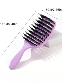 蓬松干湿发刷 - 1 个小号弯曲空心梳 - ABS 塑料手柄，便携式设计旅行梳，适用于普通头发、发刷、梳子、美发工具、理发沙龙美容旅行必需品的美发产品和配件、返校、旅行度假必需品、女士发饰、刷子、发刷、边缘刷、刷头发、发梳、梳头发、顺发刷、球刷、迷你发刷、发刷套装、木梳、梳子、光滑后刷、发刷、边缘刷、刷头发、发梳、发刷套装、梳头发、迷你发刷、顺发刷、美发产品、美发工具、美发用品、护发、卷发刷、理发师、理发配件、美发设备、旅行必需品、旅行必需品、发型、美发 - 彩色 - 查看 5