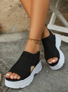 Women's Summer Athletic Sandals, New Casual Soft Bottom Flats, Fairy Style Student Beach Shoes